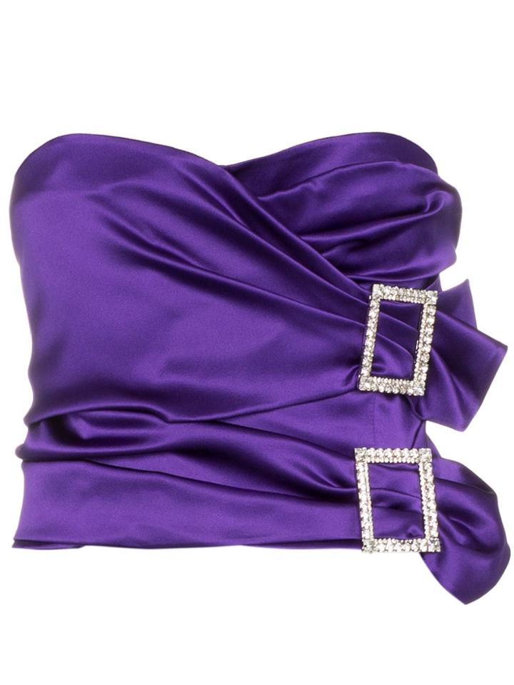 Alexandre Vauthier Vauth Crst Drp W 2 Bkl - Purple