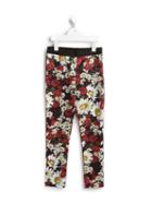Dolce & Gabbana Kids Floral Print Leggings, Toddler Girl's, Size: 4 Yrs, Black