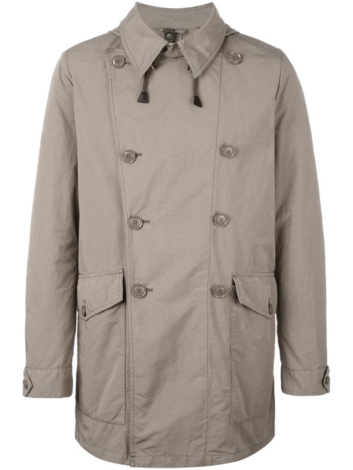 Aspesi Double-breasted Coat - Green