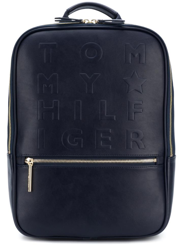 Tommy Hilfiger Embossed Logo Backpack - Blue
