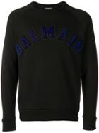 Balmain Embroidered Logo Sweatshirt - Black