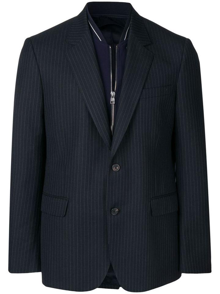Alexander Mcqueen Single Breasted Jacket - Blue