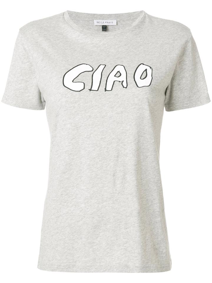 Bella Freud Ciao Slogan T-shirt - Grey