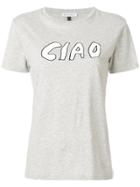 Bella Freud Ciao Slogan T-shirt - Grey