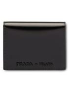 Prada Leather Wallet - F0p51 Black/white