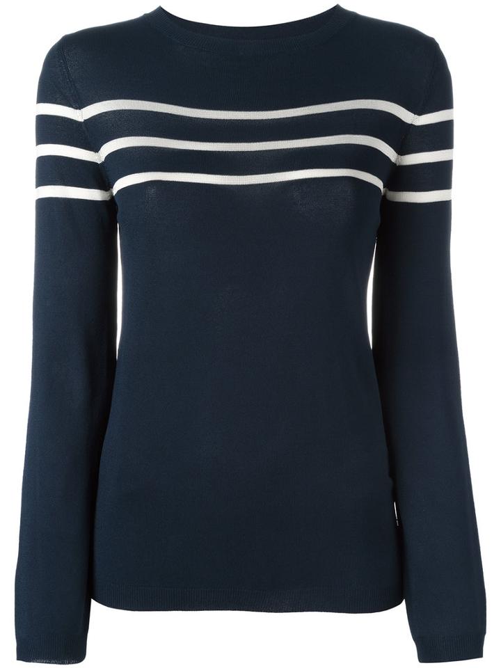 A.p.c. Striped Jumper, Women's, Size: Small, Blue, Viscose/polybutylene Terephthalate (pbt)