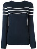 A.p.c. Striped Jumper, Women's, Size: Small, Blue, Viscose/polybutylene Terephthalate (pbt)