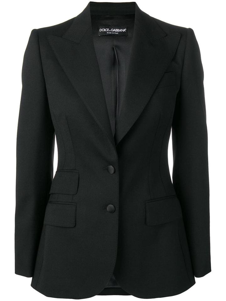 Dolce & Gabbana Exaggerated Blazer - Black