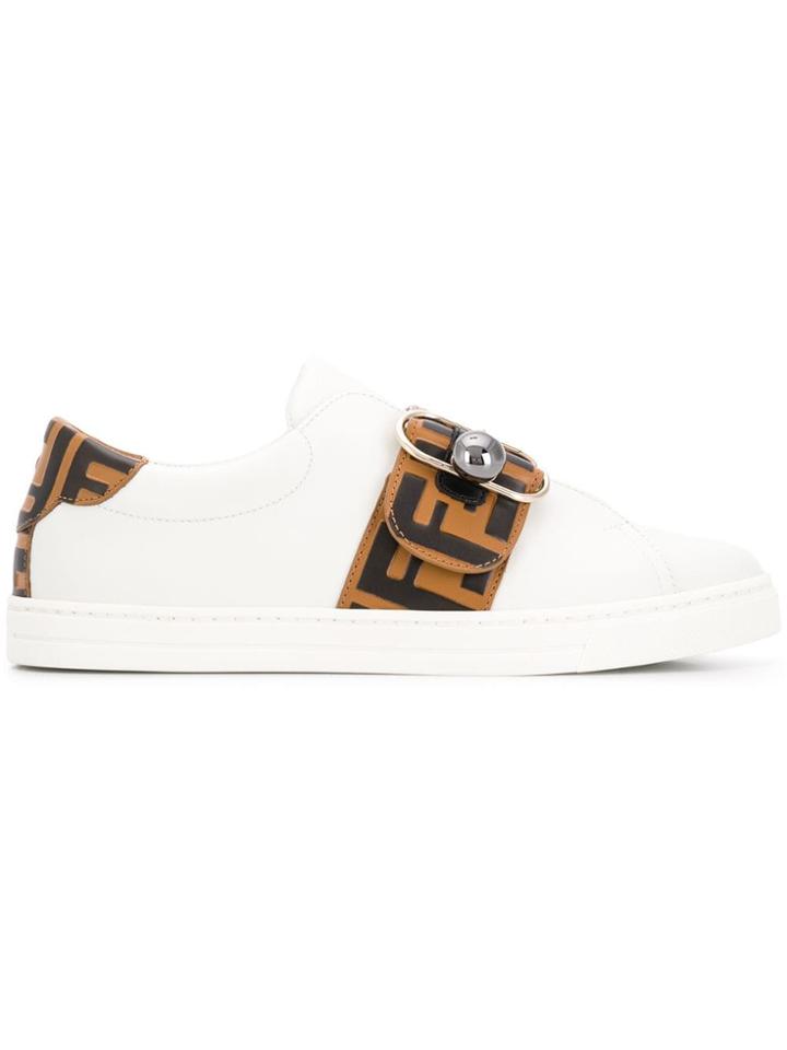 Fendi Fendi 8e6734a36h F0k7h Leather - White