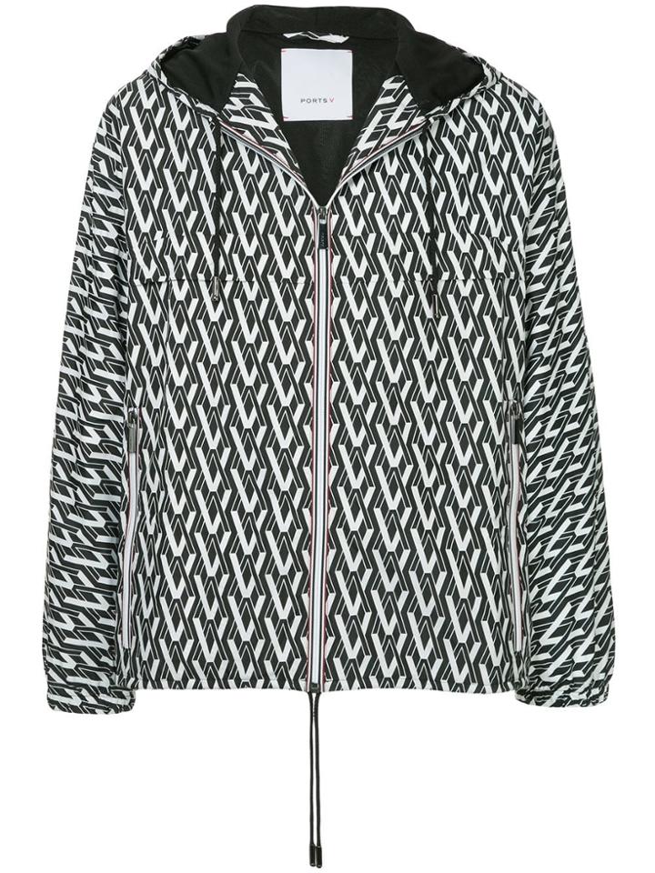 Ports V Printed Hoodie - White