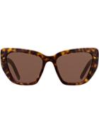 Prada Eyewear Postcard Sunglasses - Brown