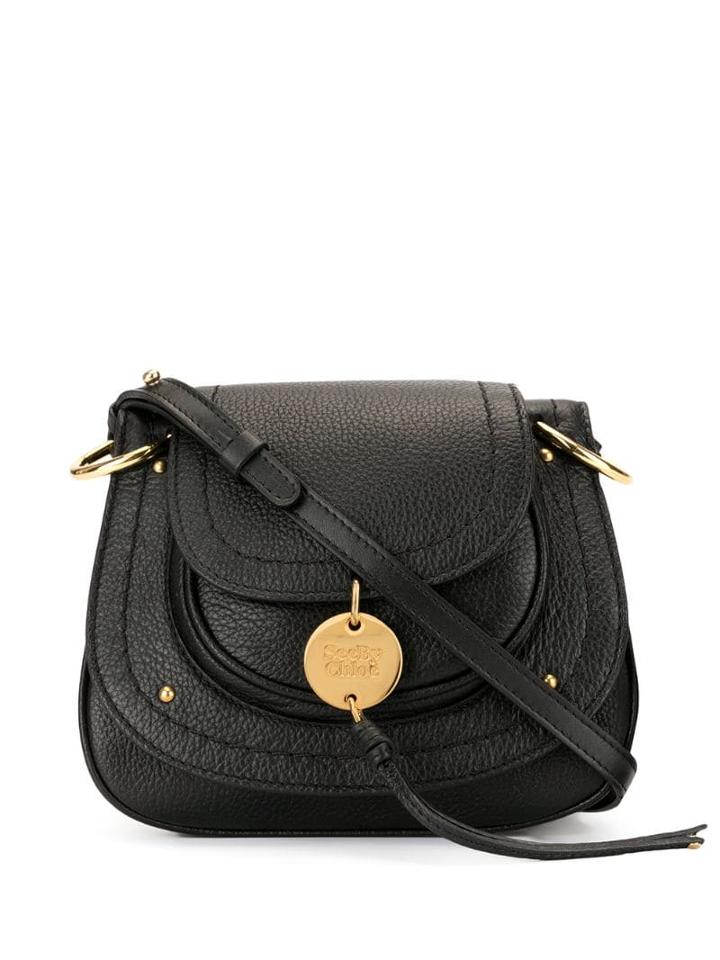 See By Chloé Mini Plaque Cross Body Bag - Black