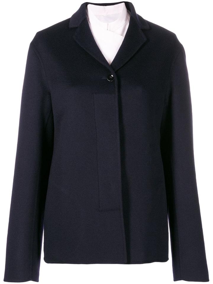 Jil Sander Shor Cashmere Coat - Blue