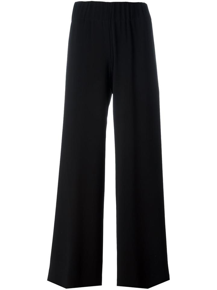 Aspesi Wide Leg Trousers, Women's, Size: 40, Black, Triacetate/polyester