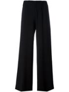 Aspesi Wide Leg Trousers, Women's, Size: 40, Black, Triacetate/polyester
