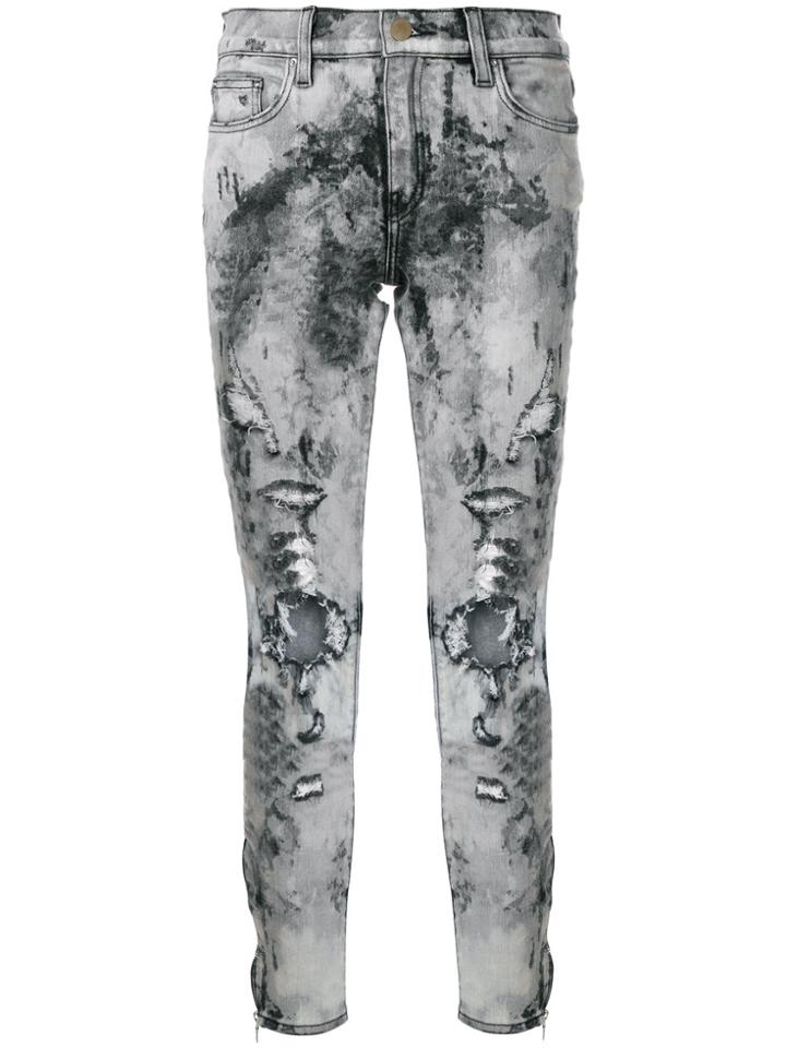 Amiri Distressed Skinny Jeans - Black