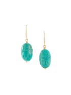 Aurelie Bidermann 'scarab' Turquoise Earrings, Women's, Green