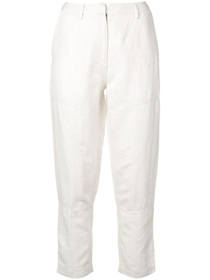 Apiece Apart Cropped Trousers - White