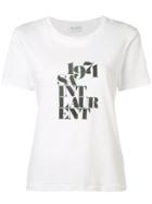 Saint Laurent 1971 Logo T-shirt - White