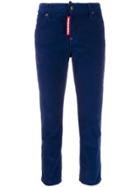 Dsquared2 Cropped Corduroy Trousers - Blue