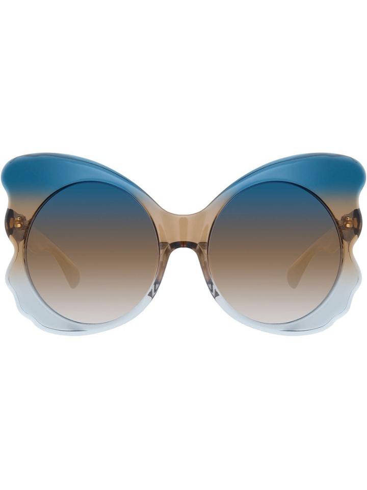 Matthew Williamson Special Oversized Sunglasses - Blue