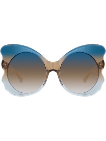 Matthew Williamson Special Oversized Sunglasses - Blue