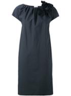 Brunello Cucinelli - Floral Embroidered Dress - Women - Silk/cotton/polyamide/acetate - S, Women's, Blue, Silk/cotton/polyamide/acetate