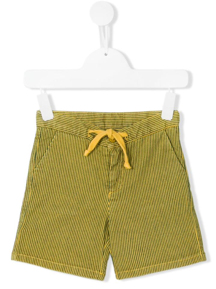 Knot - Earth Stripes Shorts - Kids - Cotton/spandex/elastane - 10 Yrs, Yellow/orange
