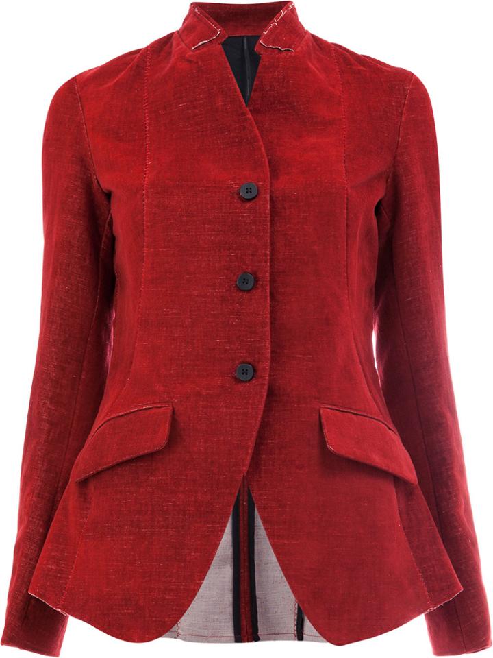 Masnada Slim-fit Two Button Blazer - Red
