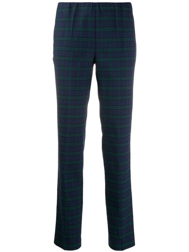 P.a.r.o.s.h. Slim Tartan Trousers - Blue