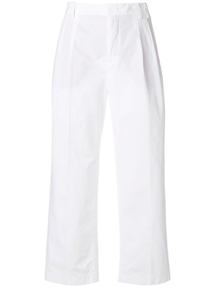 Aspesi Cropped Trousers - White