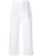 Aspesi Cropped Trousers - White