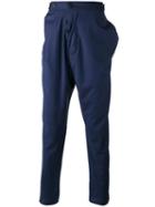 Vivienne Westwood Man - Drop Crotch Trousers - Men - Cotton/viscose/virgin Wool - 52, Blue, Cotton/viscose/virgin Wool