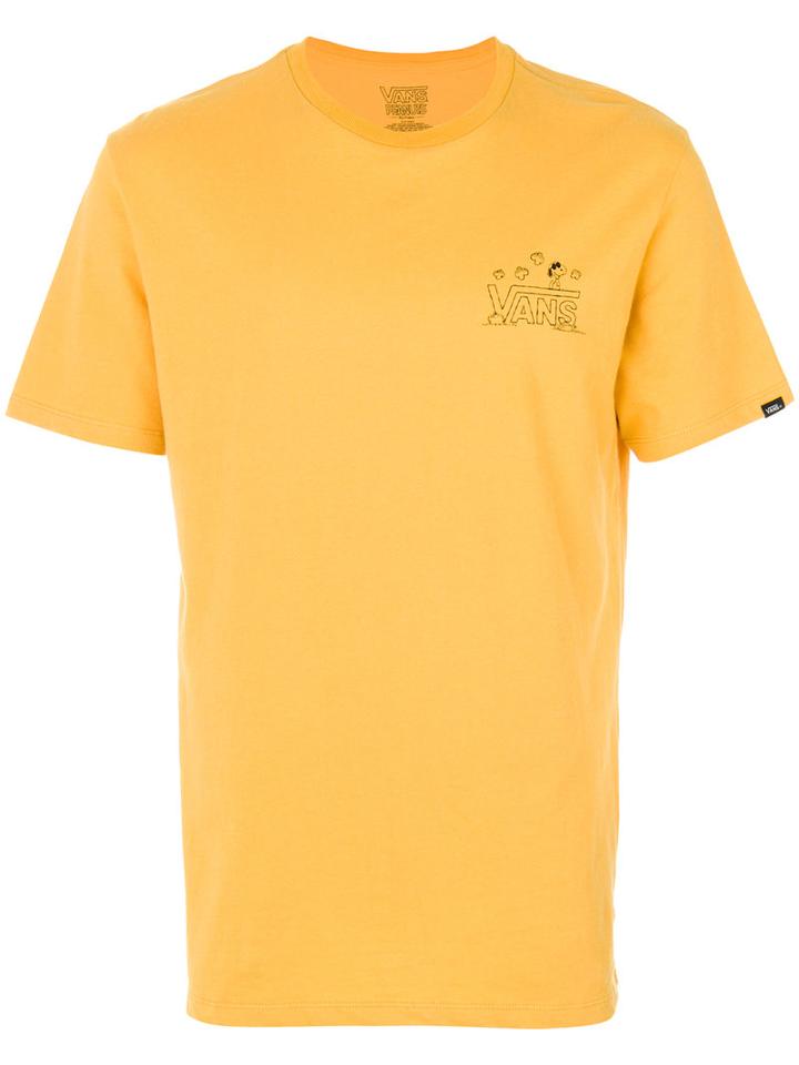 Vans - Vans X Peanuts Classic Snoopy Print T-shirt - Unisex - Cotton - S, Yellow/orange, Cotton