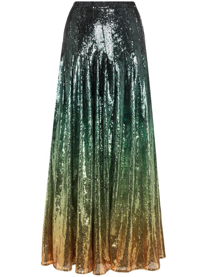 Mary Katrantzou Clement Ombré Sequined Skirt - Multicoloured