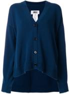 Mm6 Maison Margiela Loose Fit Cardigan - Blue