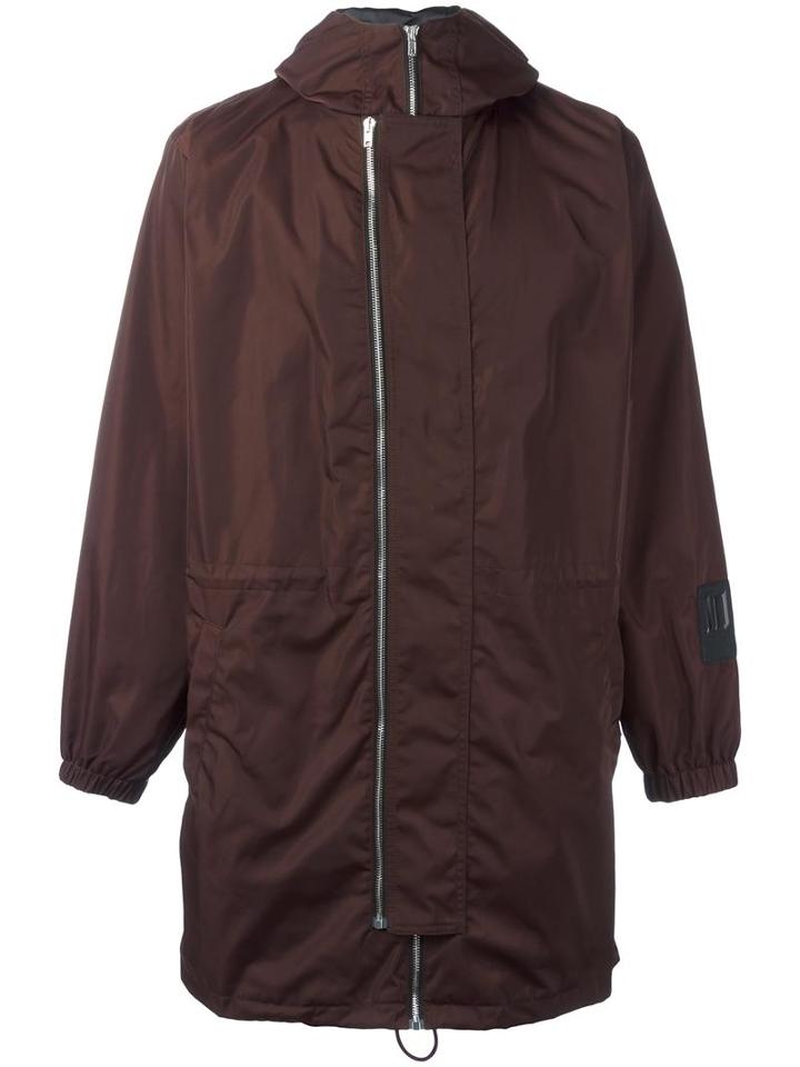 Mcq Alexander Mcqueen Hooded Parka, Men's, Size: 48, Red, Viscose/polyester