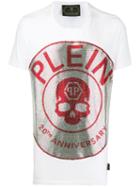 Philipp Plein 20th Anniversary Embellished T-shirt - White