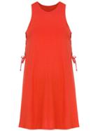 Track & Field Eyelet Details Dress - Yellow & Orange