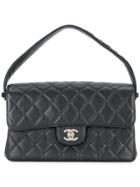 Chanel Pre-owned Side Flaps Shoulder Bag - Black