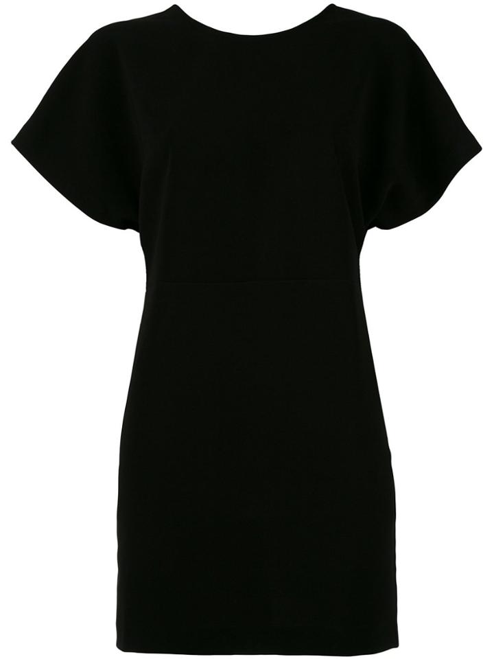 Iro Open Back Shift Dress - Black