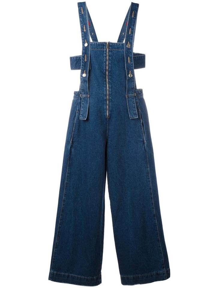 Steve J & Yoni P Denim Dungarees, Women's, Size: Small, Blue, Cotton