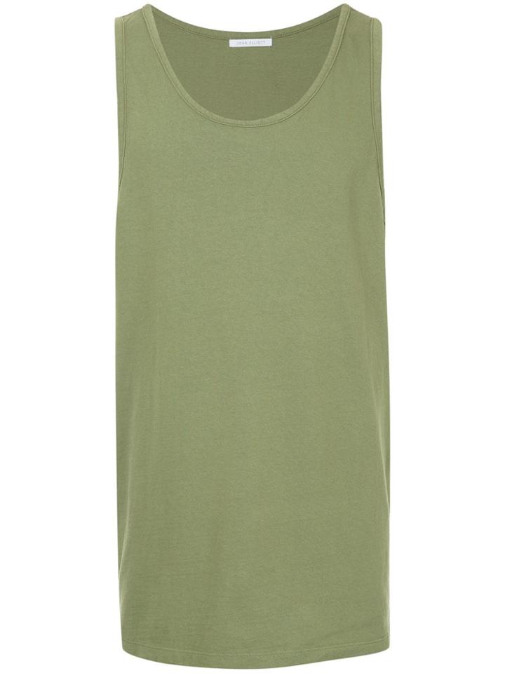 John Elliott Round Neck Tank Top - Green