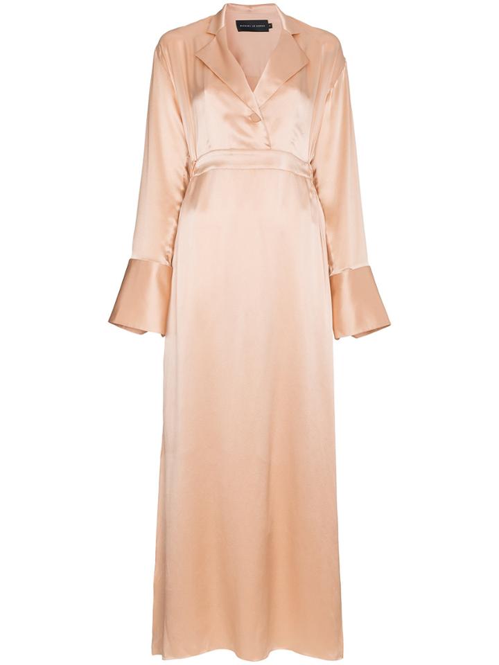 Michael Lo Sordo Silk Alexandra Dress - Nude & Neutrals