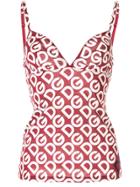 Dolce & Gabbana Underwear Logo Print Camisole - Red