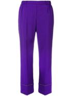 No21 Cropped Trousers - Purple