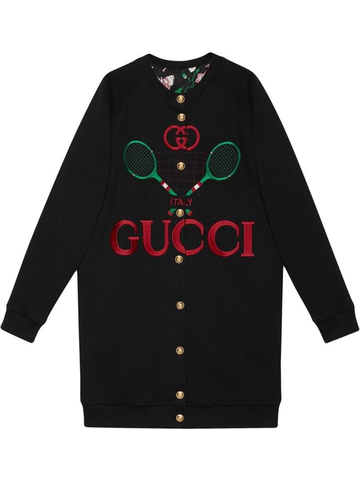 Gucci Reversible Oversize Cardigan Sweatshirt - Black