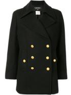 Chanel Pre-owned 1996 Double-breasted Coat - Black