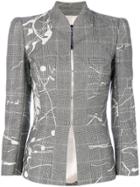 John Galliano Vintage Prince Of Wales Blazer - Grey