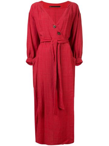 Muller Of Yoshiokubo Lattice Dress - Red